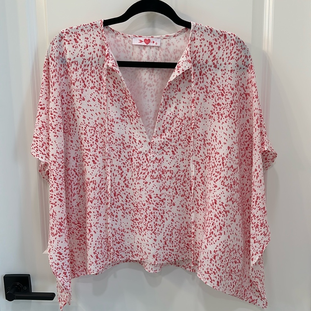 Buddy Love white and pink top size XS